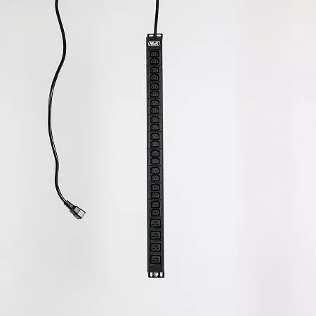 Блок розеток вертикальный базовый МИКсистем MIK-2G-0U-16A-230-20-C13-4-C19-IEC320C20-16-2-N-B