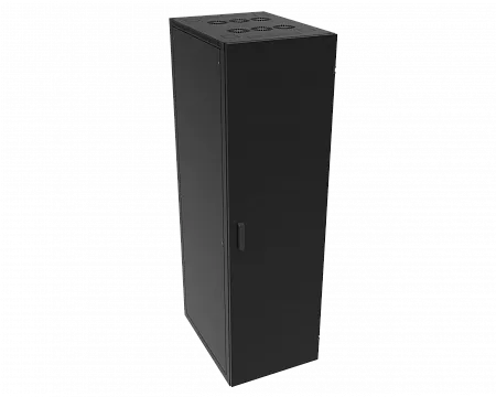 Шкаф телекоммуникационный напольный МИКсистем серия ECO+ 19" 24U 600*800 дверь металл черный