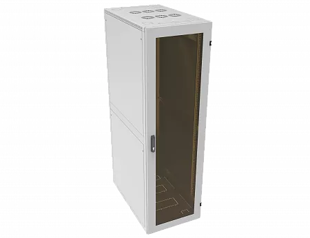 Шкаф телекоммуникационный напольный МИКсистем серия ECO+ 19" 48U 600*1000 дверь стекло серый